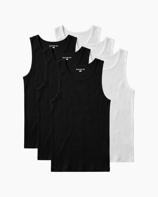 Pack de 6 - Noir (×3) Blanc (x3)